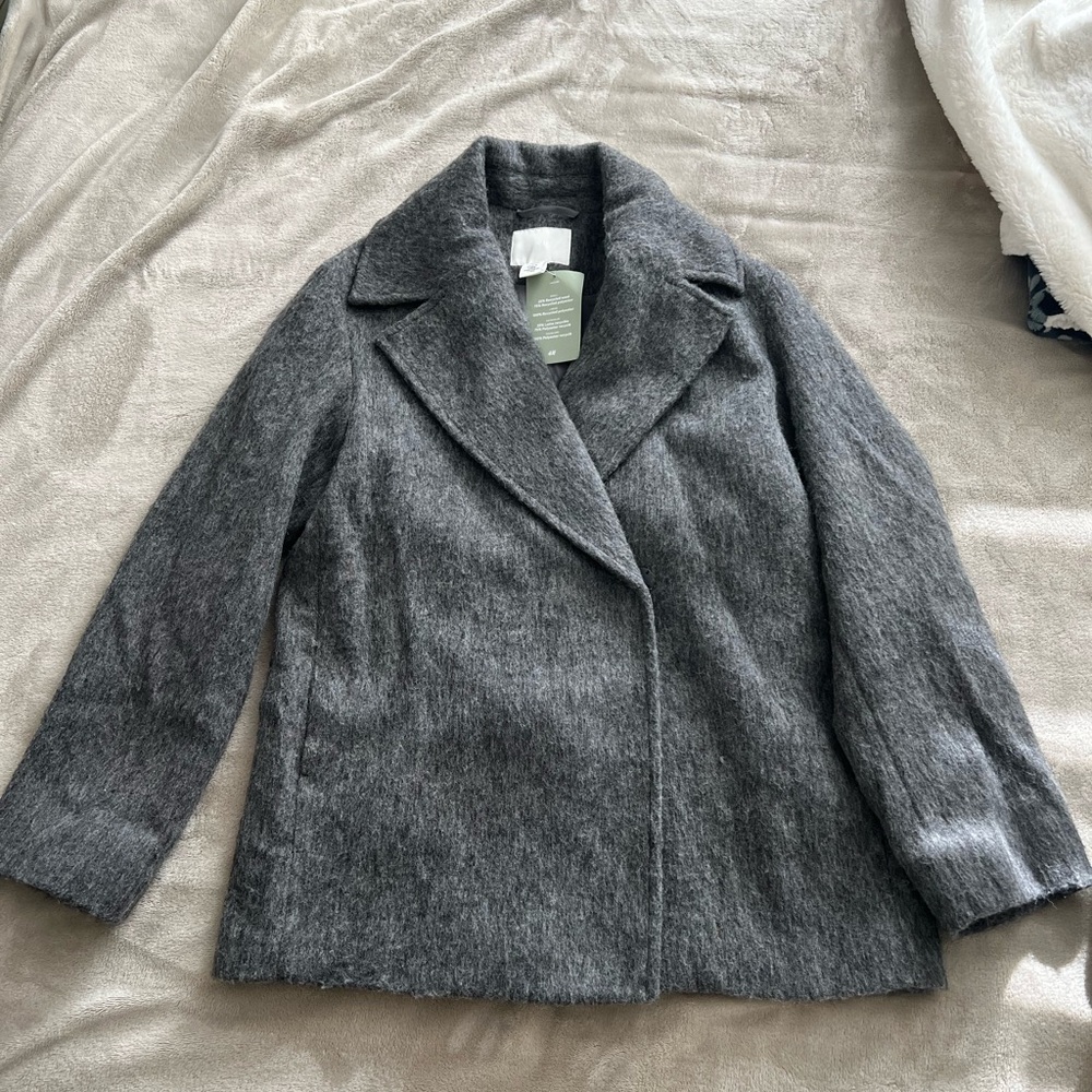H&M Charcoal Pea Coat